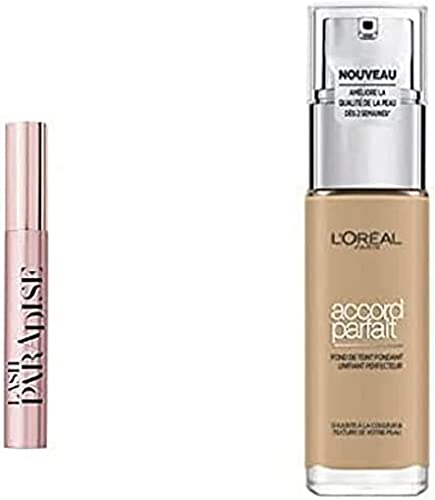 Fond de Teint Accord Parfait 3.D et Mascara Paradise pour Maquillage Journée