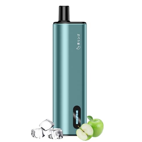 Eonfine 電子タバコ 使い捨て ベイプ 13000回吸引可能 シーシャ vape タールニコチンゼロ 水蒸気タバコ 持ち運び 禁煙グッズ 電子たばこ 禁煙パイポ 爆煙 節煙禁煙サポート 青リンゴ