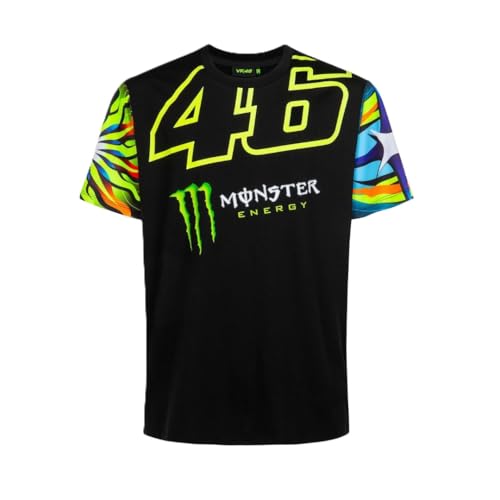 Camiseta para adulto Sole Luna VR46 Monster Energy Moto GP de algodón deportivo