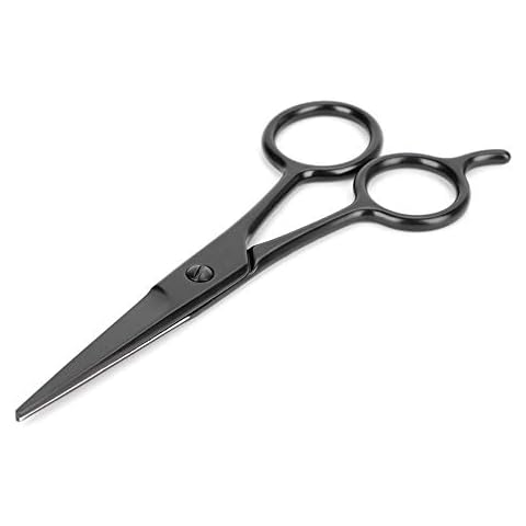 Atyhao Kleine Schere für die Pflege, 4,8 Zoll Friseur Bart Augen brauen Schnurrbart Scher Friseur Kosmetisches Make-up Haarschnitt Trimmen Werkzeug Cover