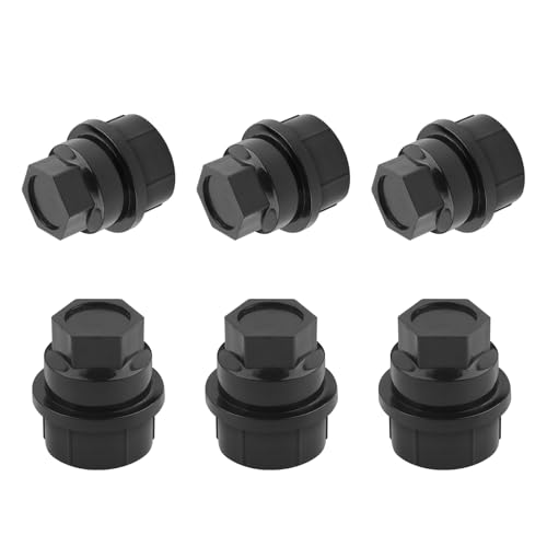 Image of Salior 6PCS Wheel Lug Nut Covers M27x2.0 OEM 15646250,Bolt Covers Caps for Wheel Lug Nuts Protection and Car Decorations,Lug Nut Caps Car Accessories Compatible with Chevrolet GMC Cadillac (6PCS)