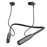 Nsyee Bluetooth 5.3 Neckband Headphones Wireless, IPX6 Waterproof, Magnetic Headset with Noise Cancelling, Long Battery Life, Neckband Bluetooth Headphones with Mic Suitable for Running, Black