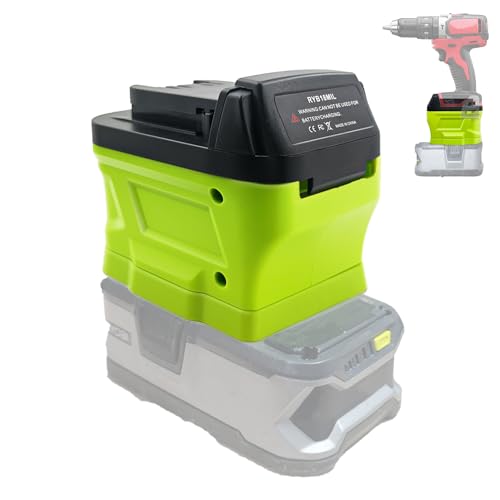 Battery Adapter for Milwaukee M18 18V Cordless Tools Converts for Ryobi 18V Batteries to Power M18 Equipmen