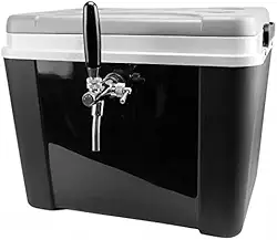 Chopeira A Gelo 34L com Torneira Italiana Cromada e Destrave para Barril 5L Preto