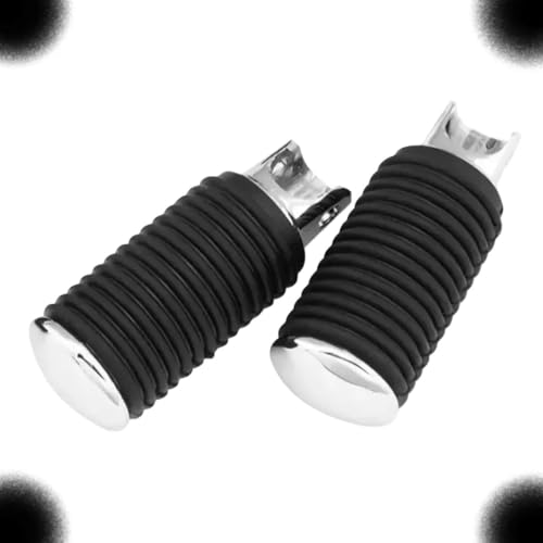 TM NEXDYNAMI Capped Footpegs Female Mount Large Compatible with Biker's Choice Chrome