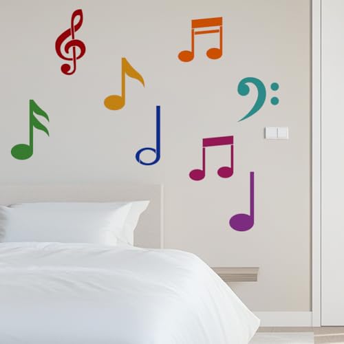 Plantillas de notas musicales para decorar muebles de madera y lienzos artísticos en casa 5