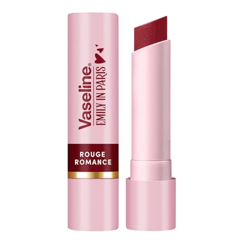Vaseline Rouge Romance | Emily in Paris Limited Edition | Red Tinted Lip Balm Stick, 24H* Moisturization, 3g