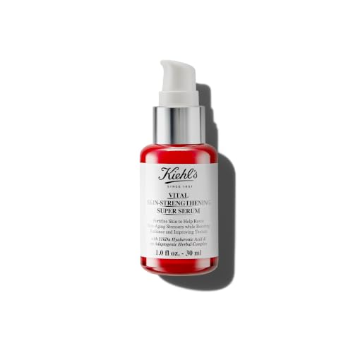 KIEHL'S Vital Skin-Strengthening Super Serum, 30 ml, revitalisierendes Anti-Aging-Serum zur Hautstärkung, Gesichtsserum mit Hyaluronsäure und Kräutern zur täglichen Anwendung gegen Hautalterung