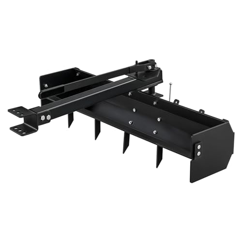 38'' Tow Behind Box Scraper, Lawn Tractor Attachments with Tractor Box Blade, Sleeve Hitch Tow Fit for ATV UTV
