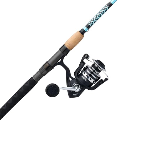 Ugly Stik 7' Carbon Inshore Spinning Rod and Penn Pursuit IV Reel Combo, 40 Size Reel, 2 Piece Fishing Rod, Medium Rod Power, 10-17 lb Line Rating