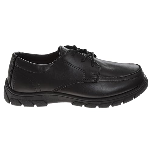 Image of French Toast Boys Shoes - Kids Oxford School Uniform Loafer Church Dress Shoes Slip-On Faux-Leather (Toddler-Big Kid) (Black)
