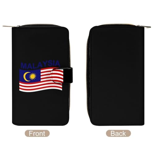 Flag of Malaysia Long Wallet for Women Men Purses Coin Pouch Credit Card Holder Organizer3