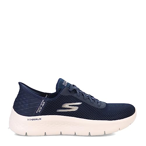 Skechers Women's Hands Free Slip-Ins Go Walk Flex-Grand Entrance Sneaker, Navy/White, 11 US