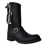 Biker Boots Sendra Boots 2944m schwarz Gr. 43 * incl. original Mosquito ® Stiefelknecht *