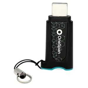 OneSpan DIGIPASS® FX7 Two-Factor authentication (2FA) Security Key, Connect via USB-C FIDO Certified – FIDO2, Protect Accounts Online, Passwordless Authentication, Secure Passkey, Phishing Resistent