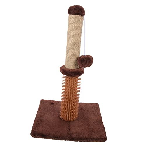 ifundom Integrated Cat Scratching Post Durable Comfortable Scratcher for Indoor Kittens Saving Design for Relaxation and Exercise Wear Resistant Materials