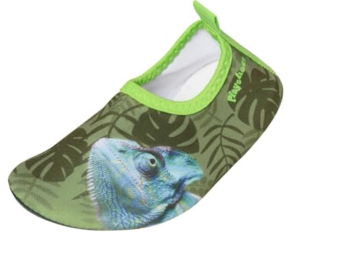 Playshoes Barfuß Aqua Schuhe, Oliv Chamäleon, 24/25 EU