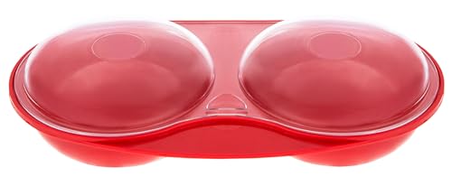 Easy Cook NS606R Microwave Egg Poacher red 2 cup