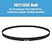 4-Pack A12210 N011005 Air Compressor Drive Belt Replacement for D-eWalt D55146 D55167 D55168, for Craftsman 919-16755 919-16760, Bostitch CAP1615-OF CAP1645-OF and more