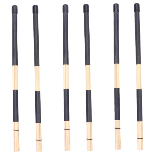Totority - Baquetas de bambú para percusión, 3 pares, diseño ligero, longitud ajustable y agarre antideslizante, para principiantes e intermedios miniatura 7