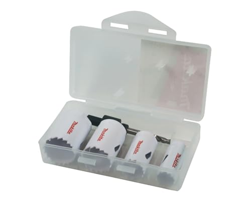 Makita D-34861 Lochsäge, 4-teiliges Set, groß (20-51 mm), für Holz/Metall/Kunststoff