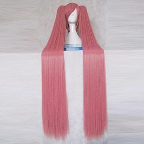Hidan no Aria Kanzaki H Aria Pink 120CM Long Synthetic Hair Cosplay Costume Party Wig + 2 Ponytails + Wig Pink