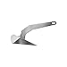 Norestar Stainless Steel Wing Boat Anchor – Delta Style Plow Anchor for Boats – Polished 316 Stainless Steel – High Holding Power – Self Launching – 44 lbs