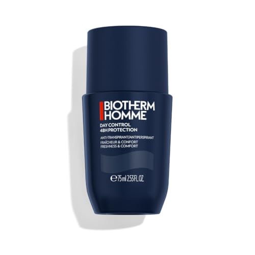 Biotherm Homme, Day Control, Deodorante Antitraspirante, Per Tutti i Tipi di Pelle, Protegge da Cattivi Odori e Sudorazione, Senza Alcool, Roll-On, 75 ml