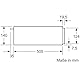 Bosch BIC510NB0 Serie 6 Wärmeschublade, 14 x 60 cm, 23 L, max. 64 Espresso-Tassen, 14 Teller, stufenlose Temperaturregelung, Push-Pull-Mechanismus, Warmhalten von Speisen, Geschirr vorwärmen, Schwarz