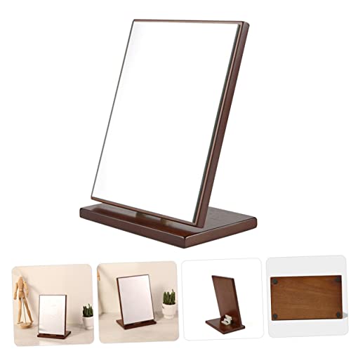 Espejo de maquillaje Zerodeko de madera plegable para tocador miniatura 4