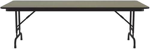 Miniatura 40 de Correll - Mesa plegable de altura ajustable y resistente, parte superior laminada de alta presión, fabricada en Estados Unidos, delantal de acero