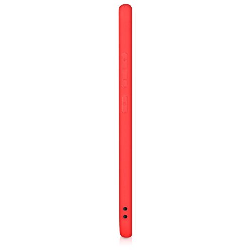 Kit Capa Capinha Ultra Fina Fosca Xiaomi Redmi Mi A1 5x + Película de Gel - Vermelho