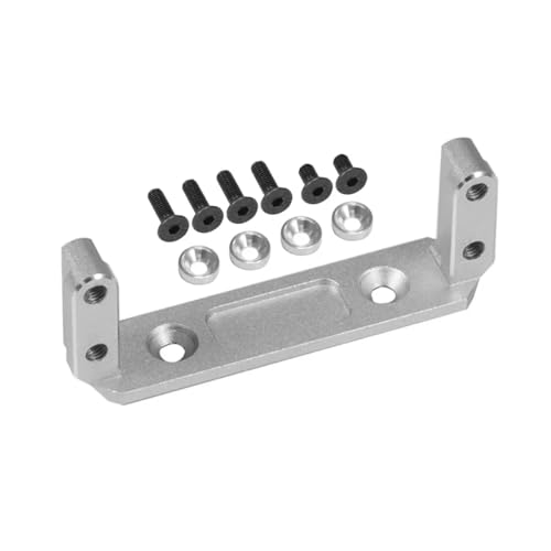 Aluminum Alloy Servo Mount for Axial Capra 1/10 RC Crawler UTB10 Vanquish F9 SCX10 III Portal Axle SOA 4WD Cheater Rigs Upgrade (Silver)