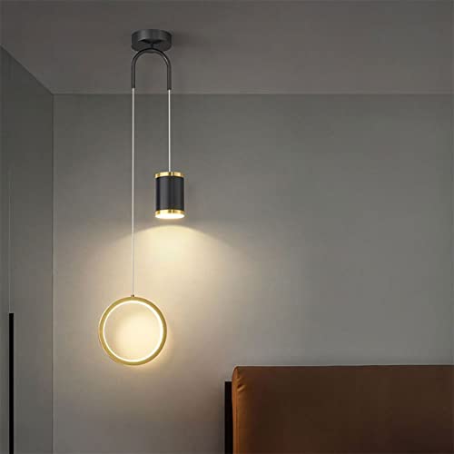 Lampe suspendue avec projection d'étoiles et éclairage LED moderne - 5