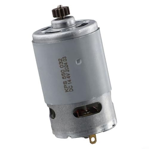 RiseNova Unidad de motor eléctrico de 14,4 voltios y 13 dientes compatible con Bosch GSR 14.4 2 LI PSR 14.4 LI 2 Herramientas inalámbricas de repuesto 1607022606 Metal