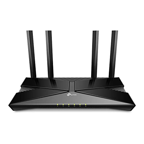 TP-Link Archer AX53 Wi-Fi 6 WLAN Router (2402 Mbit/s 5 GHz, 574 Mbit/s 2,4 GHz, 4 × Gigabit LAN-Ports, WPA3, HomeCare,kompatibel mit Alexa, Tether APP), schwarz