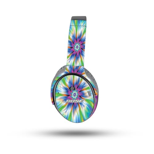 Image of MightySkins Skin Compatible with Bose QuietComfort 35 II Headphones - Prismatic Vortex | Protective, Durable, and Unique Vinyl Decal wrap Cover | Easy to Apply, Remove, and Change Style