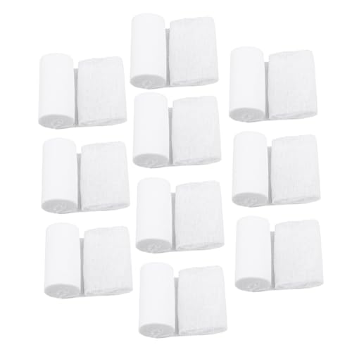 Cabilock 10 piezas rollos de gasa conformes 8x600cm para primeros auxilios, venda para heridas, envoltura para entrenamiento de emergencia y uso deportivo miniatura 1