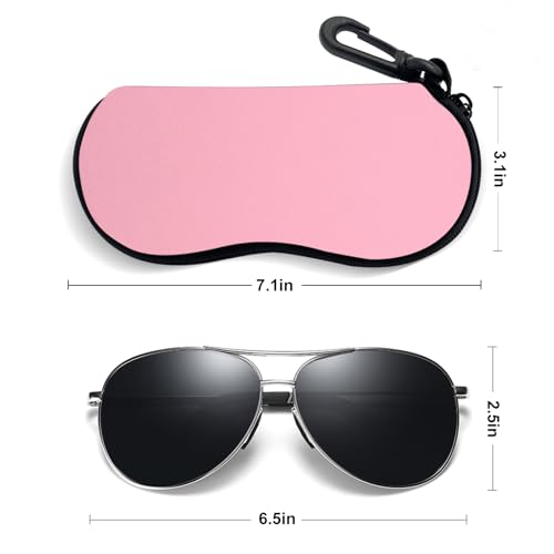 Image of Sunglasses Soft Case, Ultra Light Portable Neoprene Zipper Glasses Case for Men Women