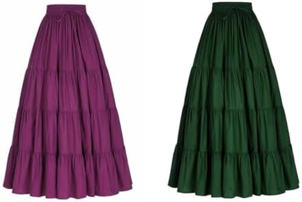 JANAK Girl's Crepe Fabric Long Frill Skirt 584