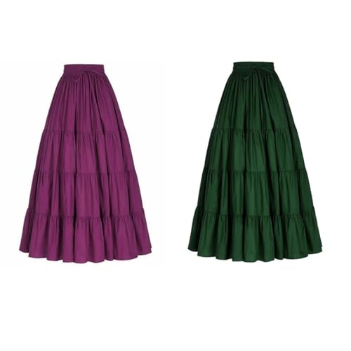 JANAK Girl's Crepe Fabric Long Frill Skirt 584