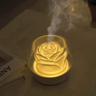 Rose Flower Aroma Rgb Diffuser, Best Gift For Loved Ones #TOP4