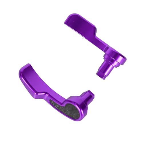 Aluminum Saddlebag Latch Kit Saddle Bag Latches Lifter with carbon fiber For Harley Touring Road Street Glide Ultra Limited Tri Glide 14-23 Road King Special 17-24 (Purple) miniatura 4
