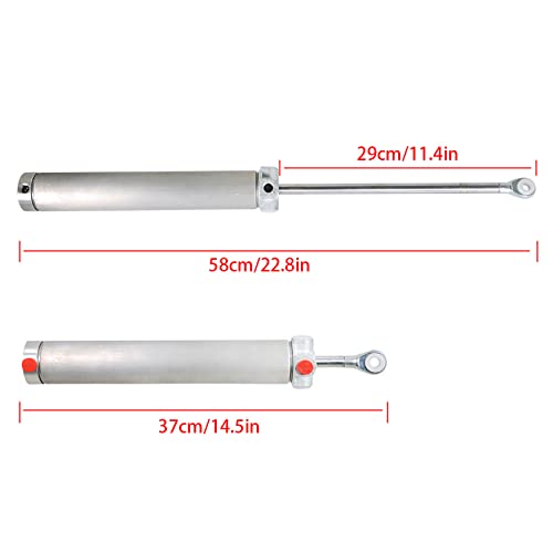 Image of WFLNHB 1 Pair New Convertible Top Piston Hydraulic Lift Cylinder Replacement for Sebring 1999-2006 Driver and Passenger Side