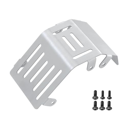 JOYSOG Für LOSI 1/4 Promoto-MX Motorrad RC Chassis Armor Guard Plate, Edelstahl Front Rear Chassis Armor Protection Plate Skid Plate Upgrade Parts