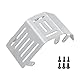 JOYSOG Für LOSI 1/4 Promoto-MX Motorrad RC Chassis Armor Guard Plate, Edelstahl Front Rear Chassis Armor Protection Plate Skid Plate Upgrade Parts