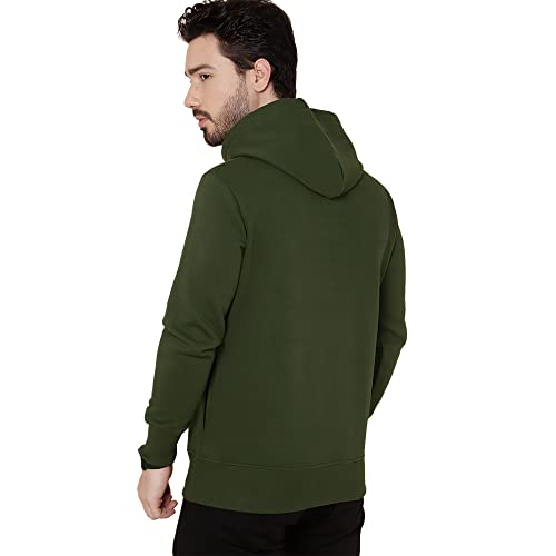 Image of Free Authority Men's Full Sleeve Solid Hooded Sweatshirt