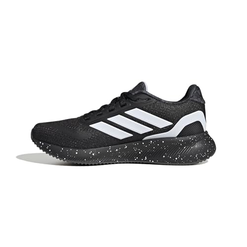 Adidas Unisex-Kid's Run Falcon 5, Black/White/Grey, 6.5