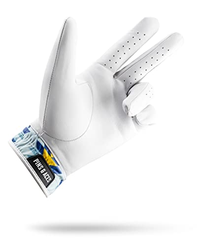Pins & Aces - Southwest Sunset Golf Glove Design - Premium Aaa Cabretta Leather, Long-Lasting Durable Tour Glove For Men Or Women - Premium Leather Golf Glove Left & Right Hand - (Medium, Left) #TOP1