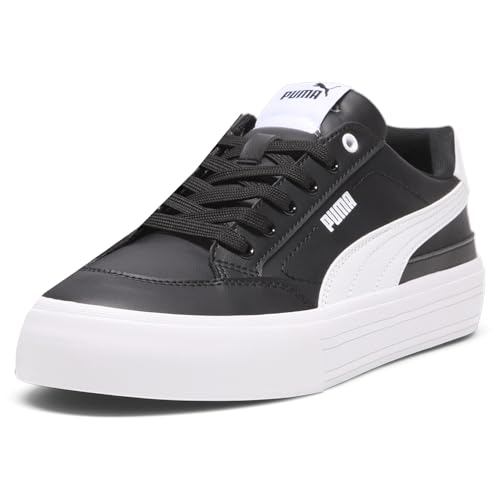 PUMA Mens Court Classic Vulc Formstrip Sl Lace Up Sneakers Shoes Casual - Black - Size 10.5 M2